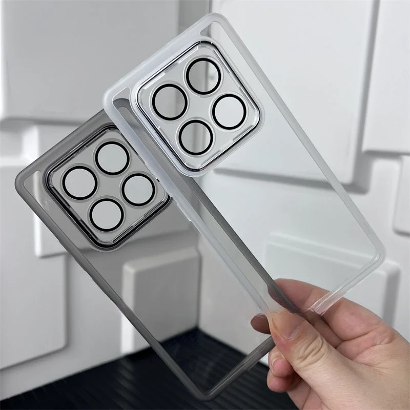 Funda de silicona suave para Xiaomi Redmi Note 14 Pro, carcasa trasera protectora con lente transparente para Redmi Note 14 Pro Plus - imagen 2