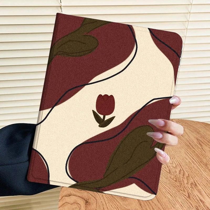 Love Line Flower Art para Samsung Galaxy Tab S7 S8 S9 S10 11 12,4 13,1 FE Plus Lite pulgadas funda para tableta - imagen 3