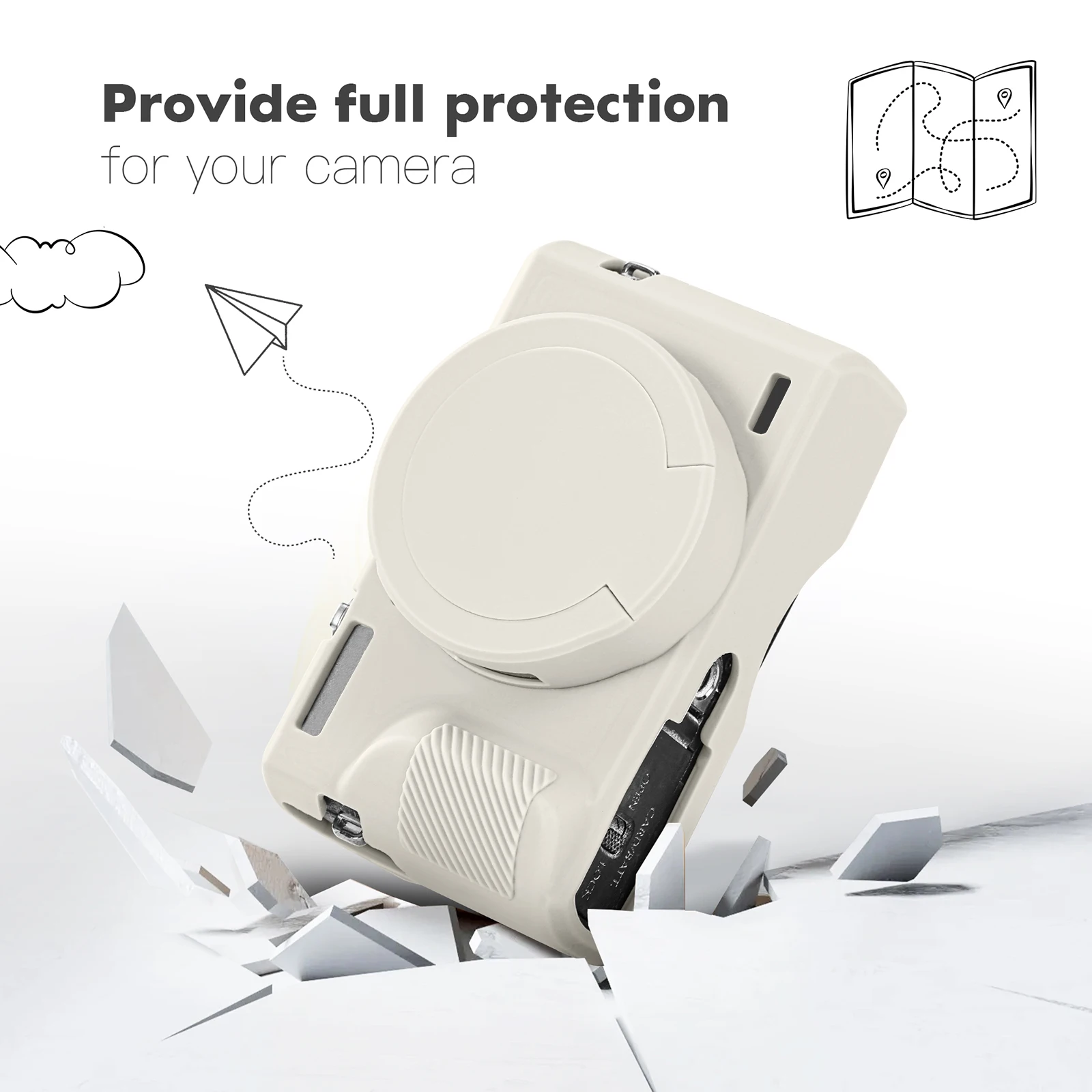 Funda de silicona para Canon Powershot G7 X Mark III, armadura para cámara Digital, cubierta corporal, anticaída, a prueba de polvo, funda de piel suave para Canon - imagen 4