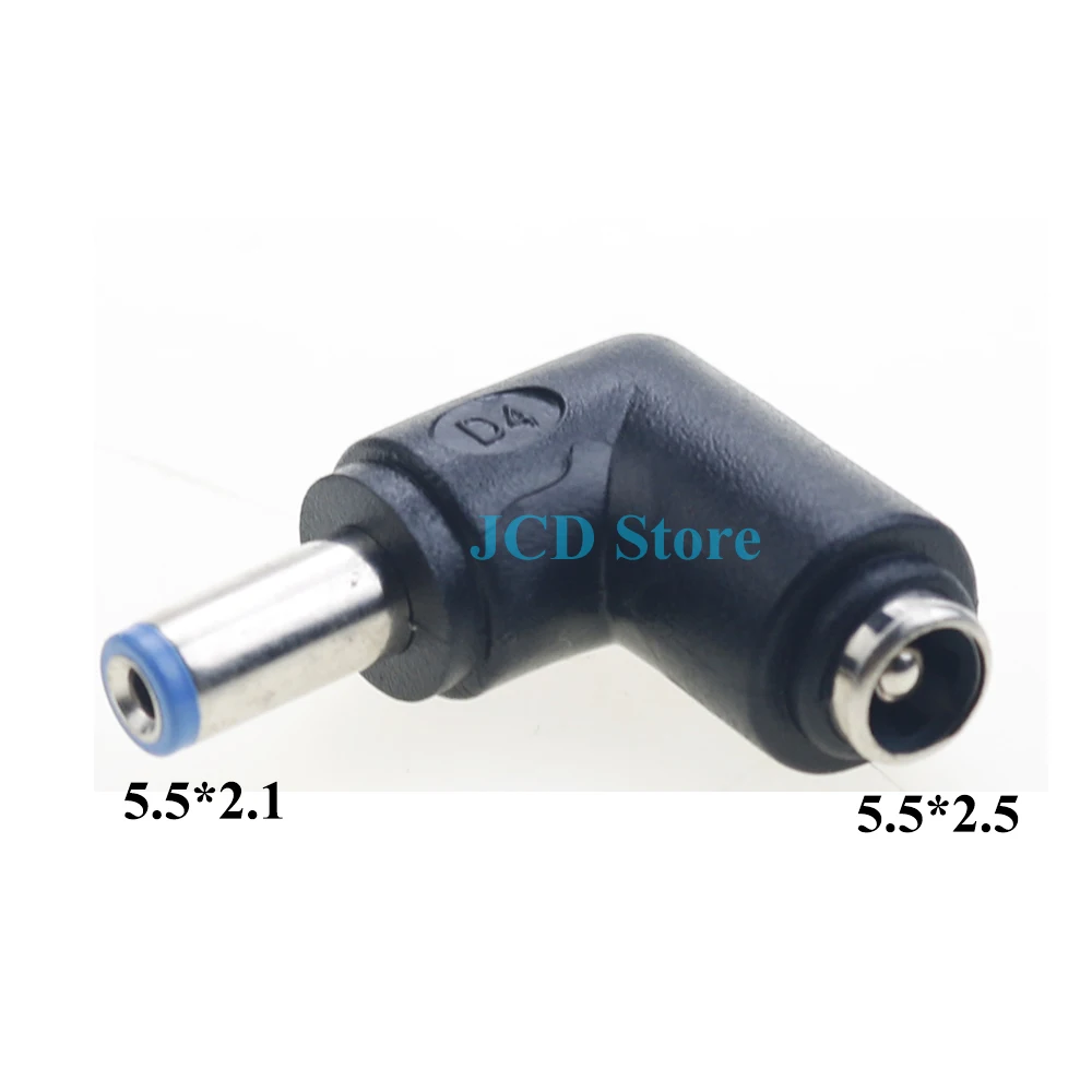 Conector macho de 90 grados para ordenador portátil, adaptador de corriente de CC de ángulo recto, 2 piezas, 2,1 5,5 x/2,5 MM, 5,5x2,1/2,5 MM - imagen 5