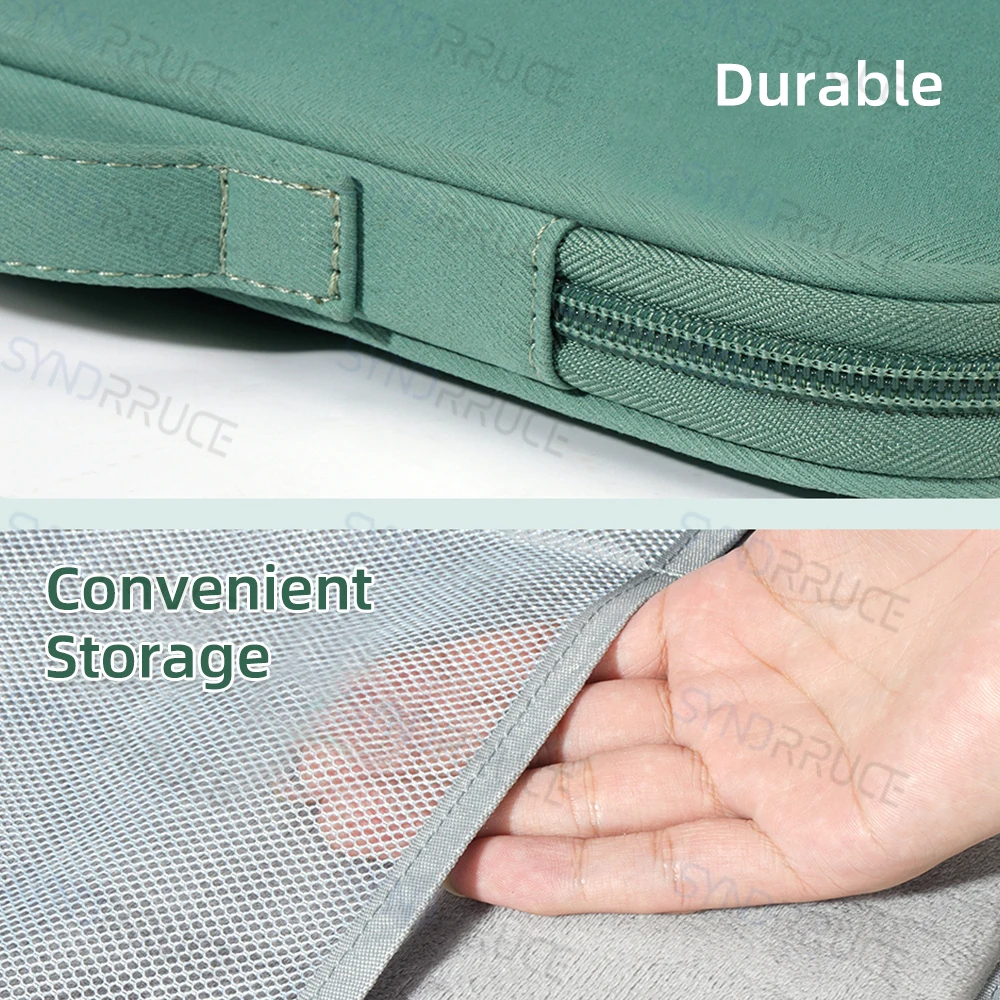 Bolsa de ordenador portátil para Macbook Air 13 Pro, funda impermeable para Notebook, 11, 13 pulgadas, iPad Pro 12,9, funda de tela, accesorios - imagen 5