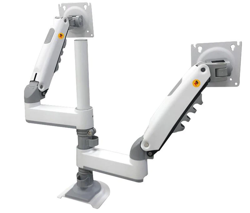 Soporte de escritorio para monitor doble NB H180, brazo de resorte de Gas, movimiento completo, 17 "-27", soporte de abrazadera de brazo dual ergonómico, 2-9kg cada uno - imagen 5