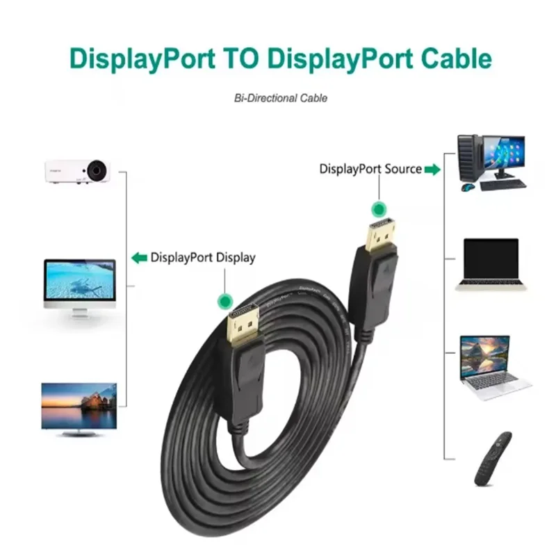 Cable DP Displayport Cable de Audio y vídeo adaptador de puerto de pantalla para teléfono TV Box portátil Videojuego DP Cable puerto de visualización - imagen 5