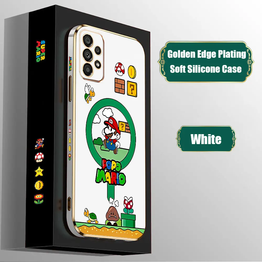 Funda de dibujos animados para Samsung Galaxy, S Super, M Mario Bros, A55, A54, A53, A52, A52S, A51, A73, A72, A71, A42, A35, A34, A33, A32, A31, A25, A24 - imagen 2