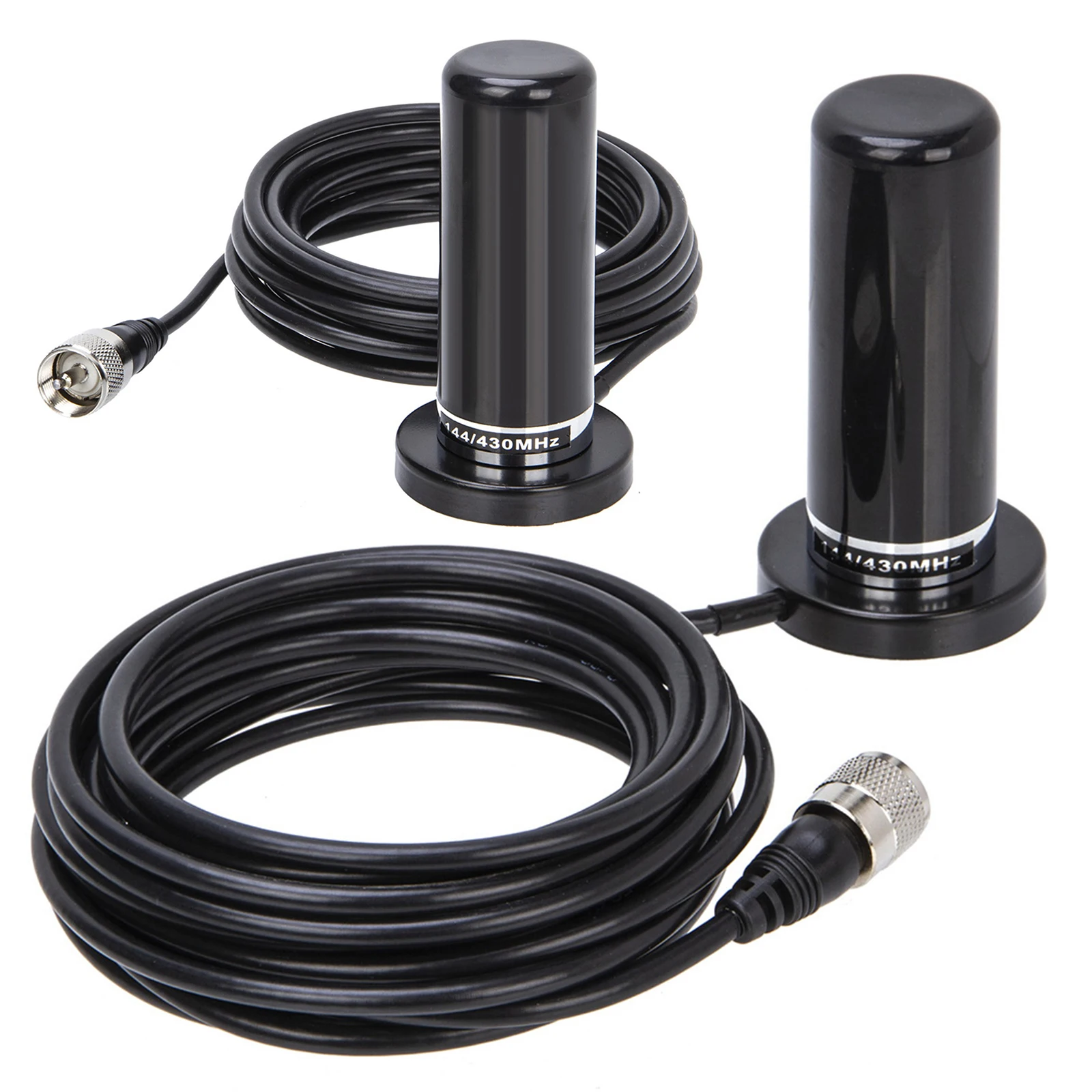 Walkie Talkie Radio de coche antena VHF UHF de doble banda conector PL259 vehículo Ham antena de Radio bidireccional móvil con Cable Base