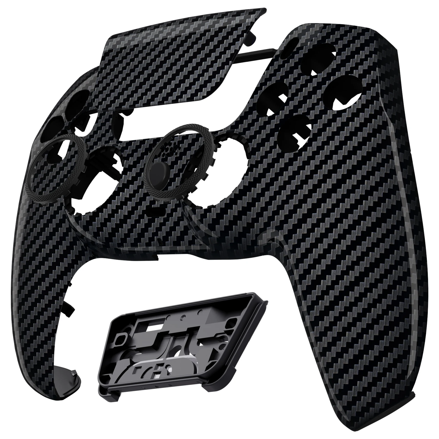 eXtremeRate LUNA Redesigned Shell Touchpad for ps5 Controller BDM-010/020/030/040/050 - Graphite Carbon - imagen 4