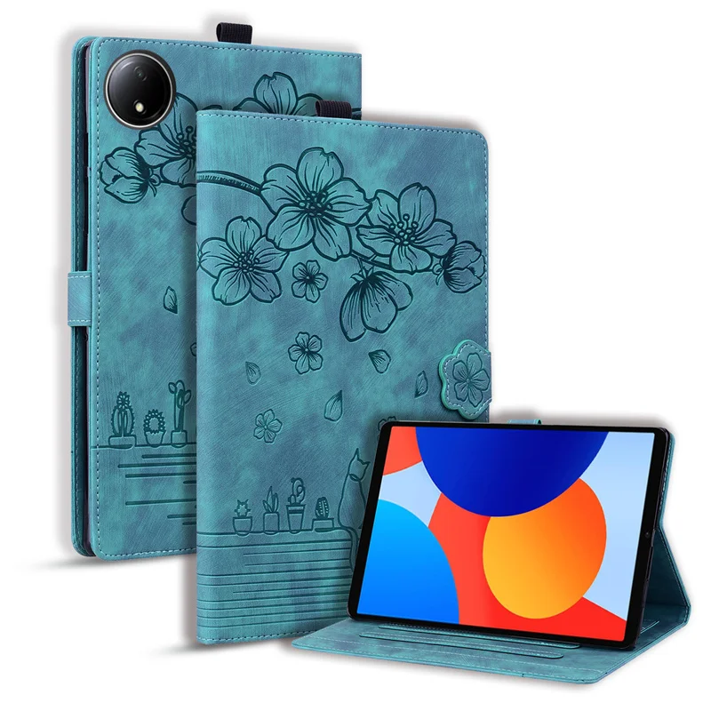 Para Xiaomi Redmi Pad SE 8,7 4g Funda lindo gato impreso Flio PU Funda de cuero tipo billetera Funda para Redmi Pad SE 8 7 4g Funda para tableta