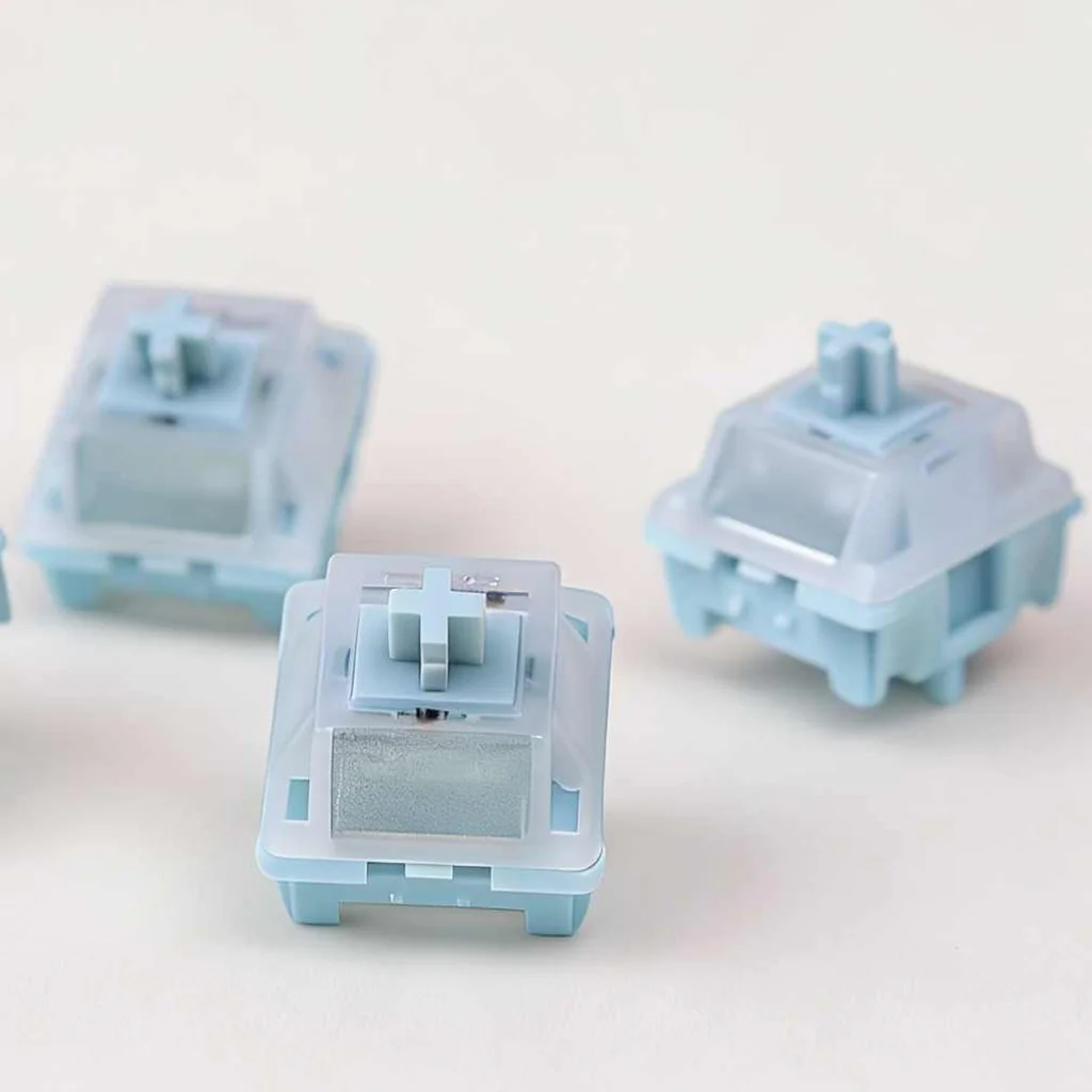 Interruptores HMX Blue Star, interruptor táctil silencioso, 5 pines, 53g, teclado mecánico RGB, interruptor silencioso, nuevo molde, interruptores táctiles silenciosos - imagen 4