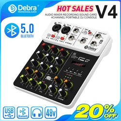 Debra V4 Mezclador de Audio Bluetooth USB – Efecto Retardo