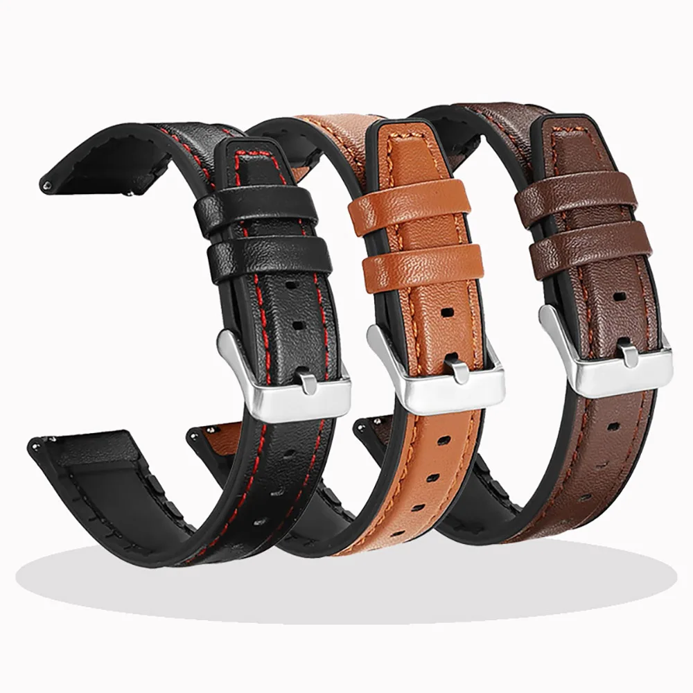 Correa para Xiaomi Mi Watch/Mi Watch Color Correa pulsera 22mm correas de reloj de cuero de silicona para Xiaomi S1 pulsera activa Correa