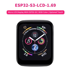 Placa ESP32-S3 Pantalla Táctil 1.69 pulg incluye Giroscopio Acelerómetro