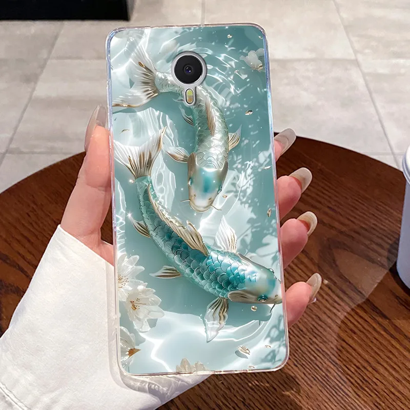 Para Meizu M3 Note funda transparente de lujo lindo conejo de amor divertido fresco TPU funda de teléfono de silicona suave para Meizu M3 M3S M3Note contraportada - imagen 3