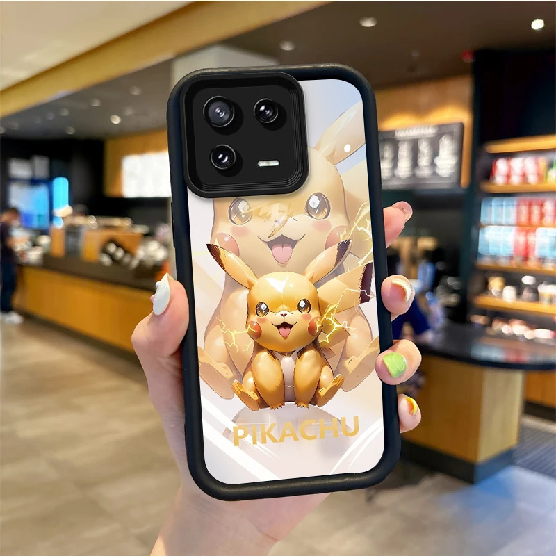 Funda de teléfono con dibujos de Pokemon Pikachu para XIAOMI 14 13 12 11T Pro 13 12 11 Lite Poco F6 F5 X5 X3 Pro NFC, funda suave a prueba de golpes - imagen 2
