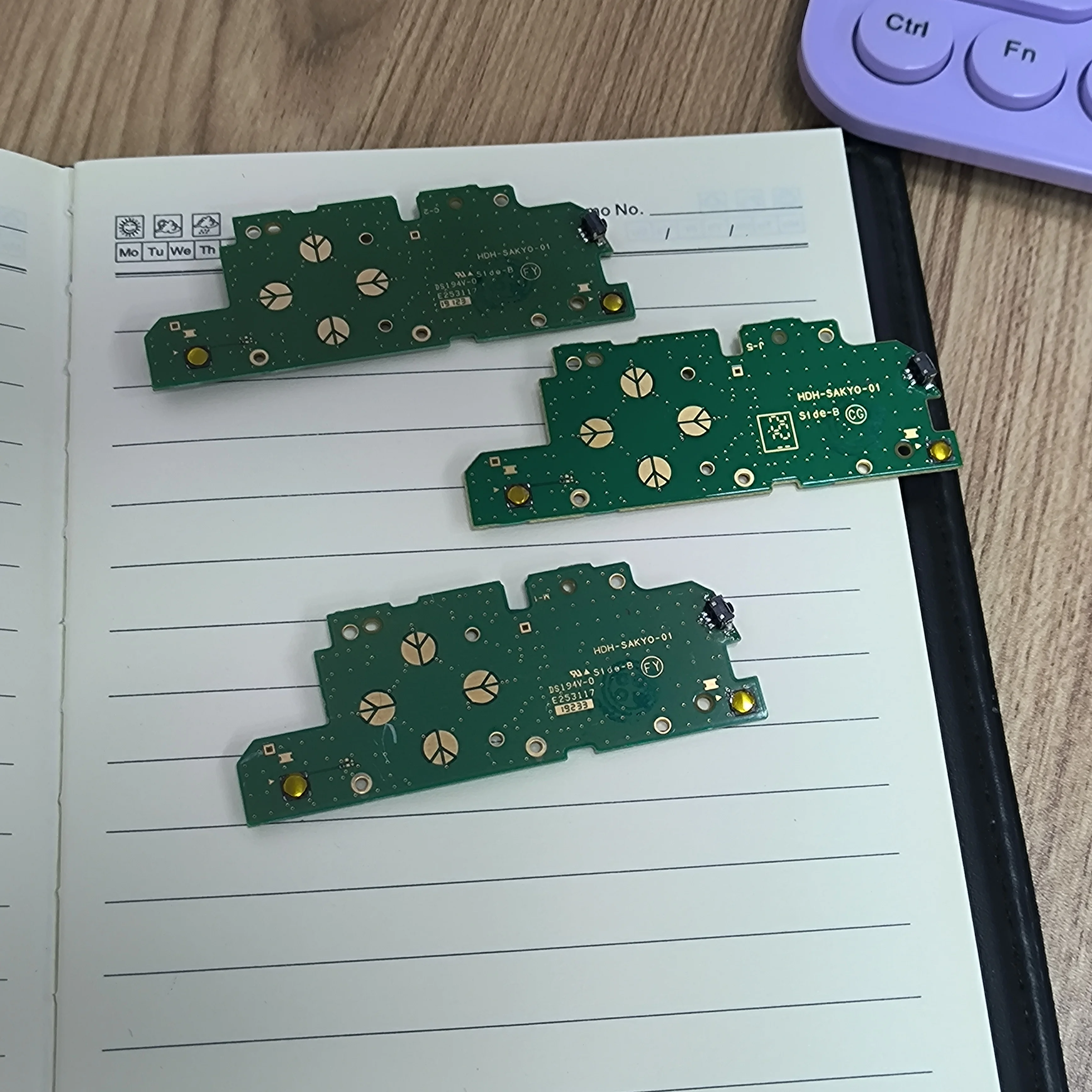 Placa de interruptor de encendido con llave de botones ABXY originales para consola NS Lite verde - imagen 2