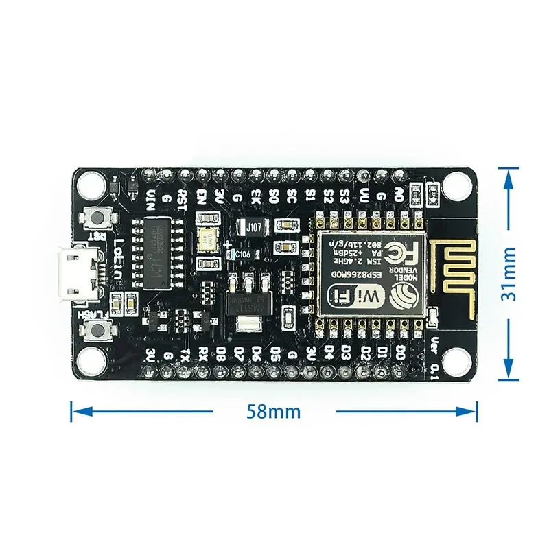 Módulo inalámbrico CH340 NodeMcu V3 Lua WIFI Placa de desarrollo de Internet de las cosas basada en ESP8266 - imagen 2