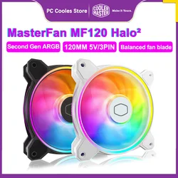 Cooler Master MF120 HALO Ⅱ ARGB 120mm PWM – Ventilador Silencioso 2ª Gen