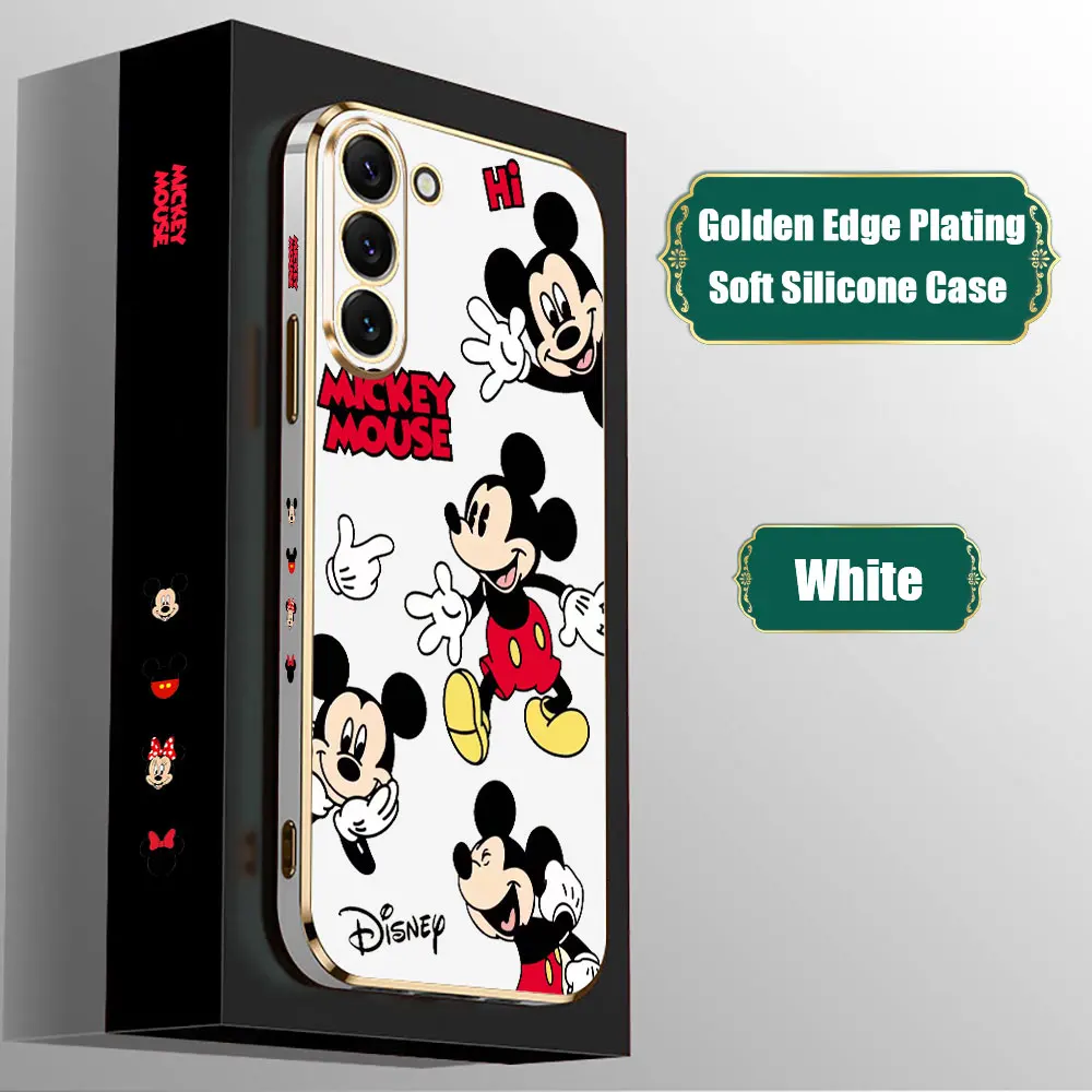 Funda de dibujos animados de Mickey Mouse y Minnie para Samsung Galaxy Note Ultra 20, 10, 9, 8 Plus, A15, A14, A13, A05, S, M62, M53, M51, M33, M32, M31, 5G - imagen 2