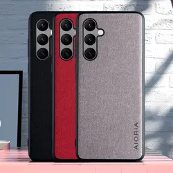 Funda cuero lujo Samsung Galaxy A55 A35 A25 A15 5G - Camara precisa
