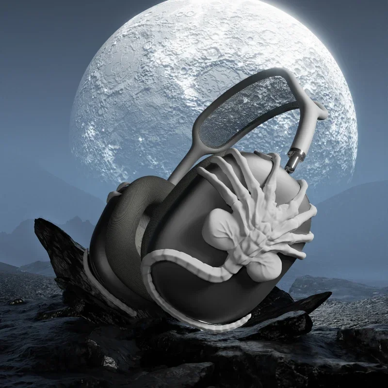 Facehugger-funda para auriculares AirPods Max, personalizada, impresión 3D, diseño Original alienígena, bonita funda para auriculares, accesorios para auriculares Y2K - imagen 2