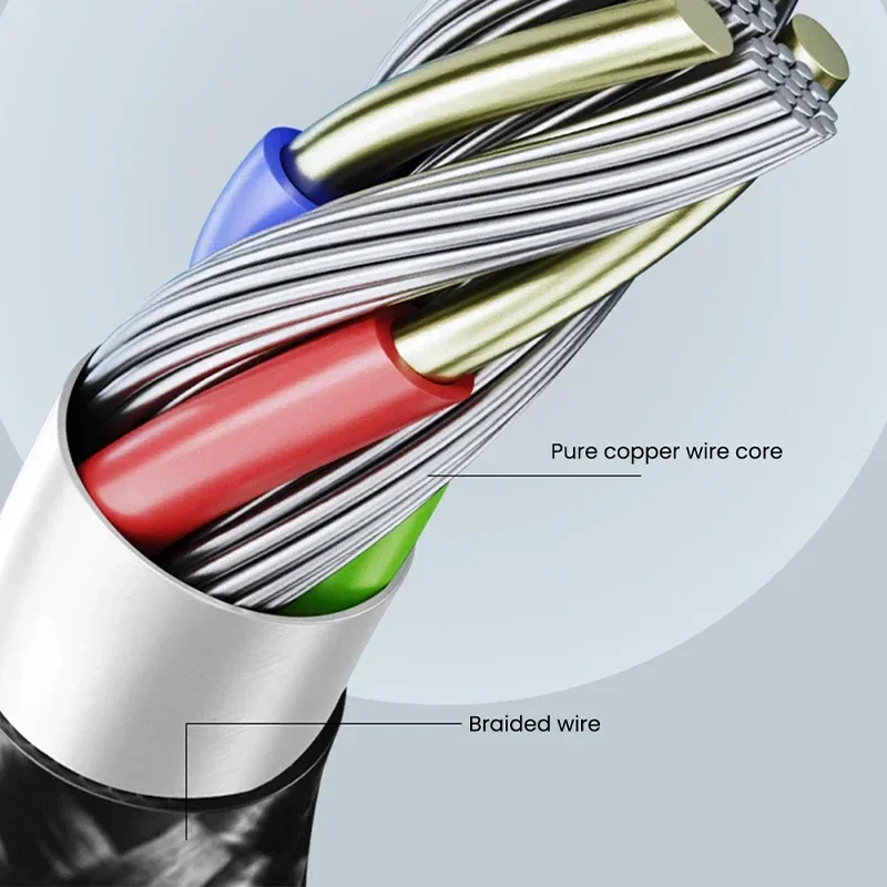 Cable USB tipo C de carga rápida para teléfono móvil, Cable de codo de 90 grados, 120W, para Xiaomi Redmi, Huawei Mate 40, 30 - imagen 5