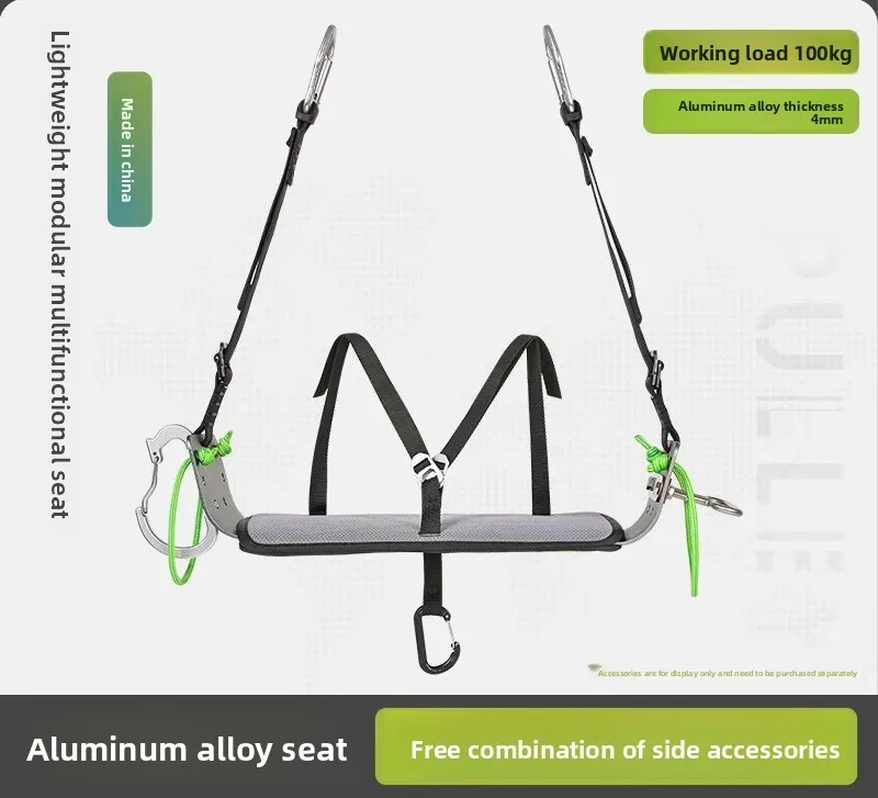 Tablero de asiento de trabajo multifuncional a gran altitud, tablero de asiento ligero con cinturón de seguridad para instalación de aire acondicionado de gran altura, P820 - imagen 2