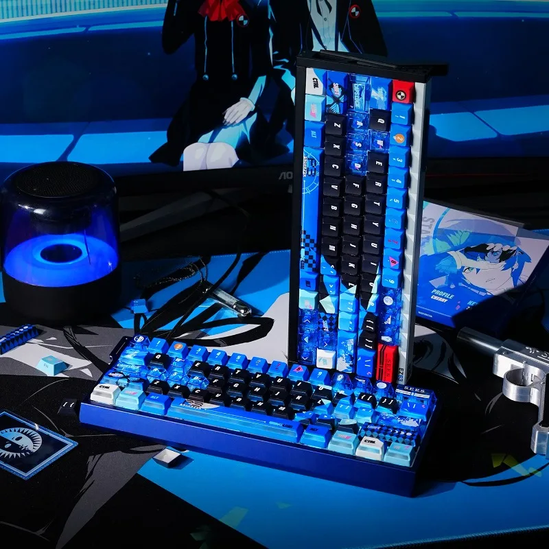 Juego de teclas con tema Persona P3R, tapa de teclado con perfil de cereza de sublimación PBT personalizada para accesorios de teclado mecánico, regalo - imagen 5