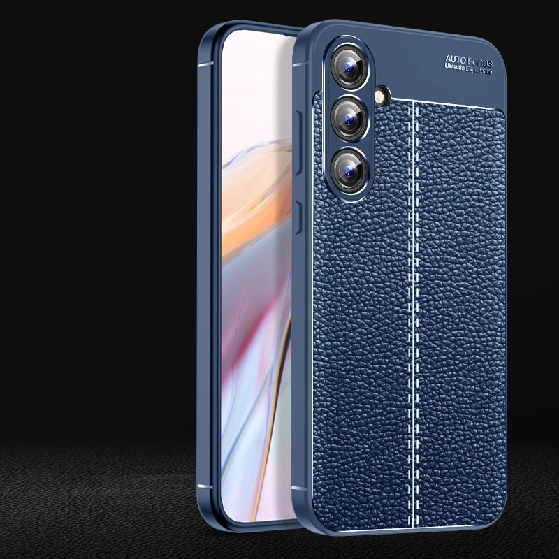 Para Samsung A55 funda Samsung A55 5G Capas nuevo teléfono parachoques trasero a prueba de golpes TPU cuero suave para Fundas Samsung Galaxy A55 - imagen 3