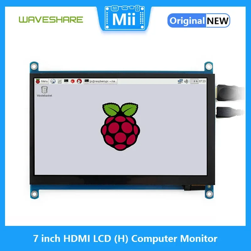 Waveshare Monitor de computadora LCD HDMI (H) de 7 pulgadas Pantalla táctil resistiva LCD, 1024x600, HDMI, IPS, Raspberry Pi Display - imagen 2