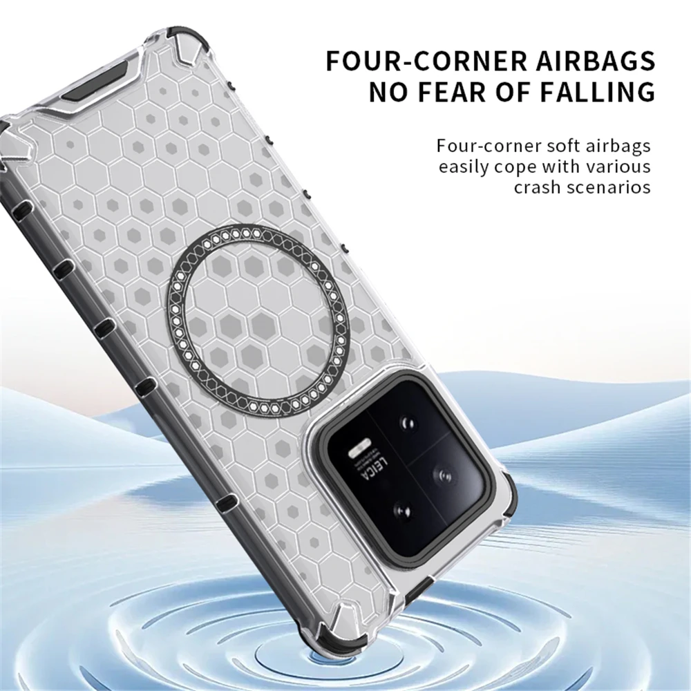 Funda de teléfono transparente con anillo magnético para Xiaomi 15 14 14T 13 Pro 14Pro 13Pro cubierta completa transparente a prueba de golpes - imagen 5