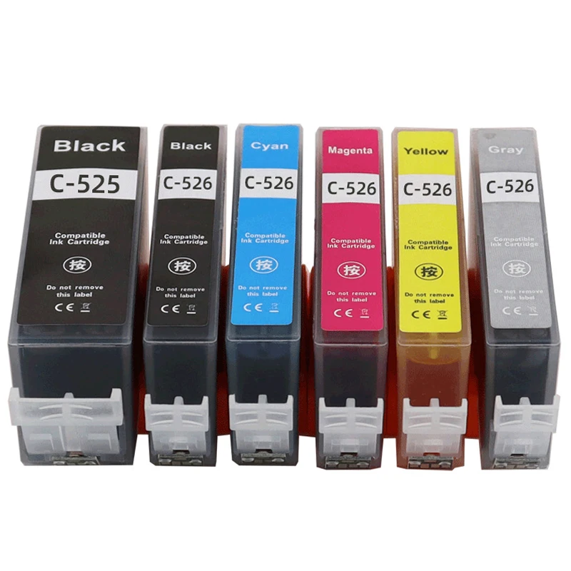 PGI-525 CLI-526 PGI525 CLI526 Cartucho de tinta para Canon Pixma IP4850 IP4950 IX6550 MG5150 MG5250 MG5350 MG6150 MG6250 MG8150 - imagen 2