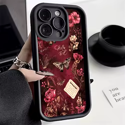 Funda de teléfono de silicona con mariposa Floral Retro artística para Xiaomi Redmi Note 14 13 12 11 Pro Plus 4G 5G 12S 11S Redmi 13C 14C