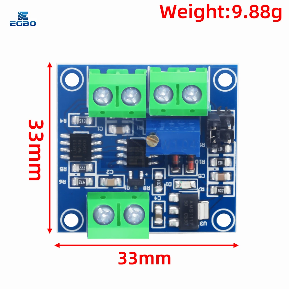 Módulo convertidor PWM a voltaje 0%-100% a 0-10V para PLC MCU señal digital a analógica módulo de potencia convertidor ajustable PWM - imagen 2