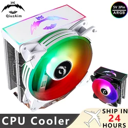 Ventilador CPU ARGB QiuzAim – Refrigeración compatible LGA1700 AM5
