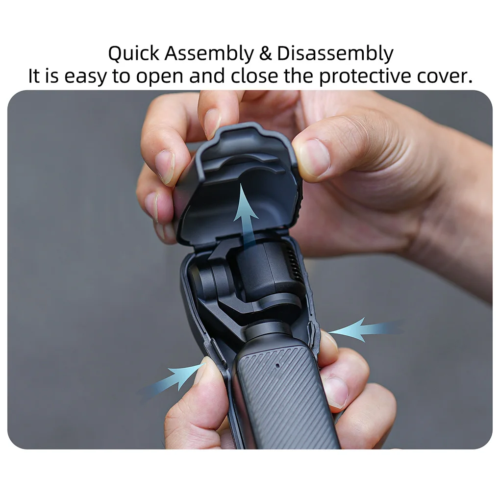 Pantalla de lente de cabeza antiarañazos, funda protectora de cámara cardán de mano, cubierta protectora de silicona para DJI Osmo Pocket 3 Actio