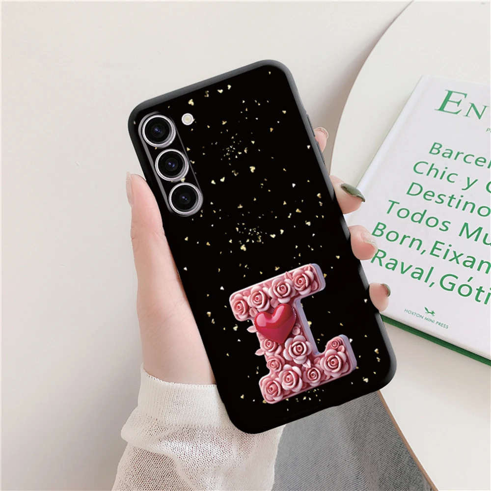 Funda de teléfono con forma de corazón, amor, Día de San Valentín, para Samsung Galaxy S25 Plus S25 FE S25 Ultra, funda protectora con letras artísticas rosas para mujer - imagen 5