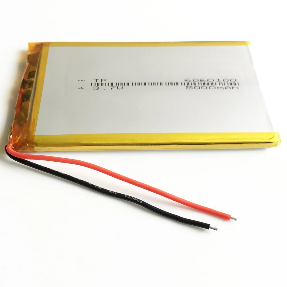 Batería recargable de polímero de litio LiPo para ordenador portátil, 5 piezas, 3,7 V, 5000mAh, 6060100, para GPS, PSP, DVD PAD, e-book, tableta, pc - imagen 5
