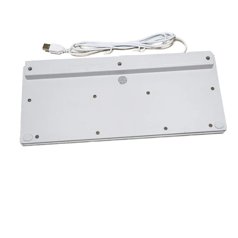 Mini teclado USB blanco con pegatina rusa, ultrafino, silencioso, tamaño pequeño, 78 teclas, Mini teclado USB Multimedia para ordenador portátil y PC - imagen 2