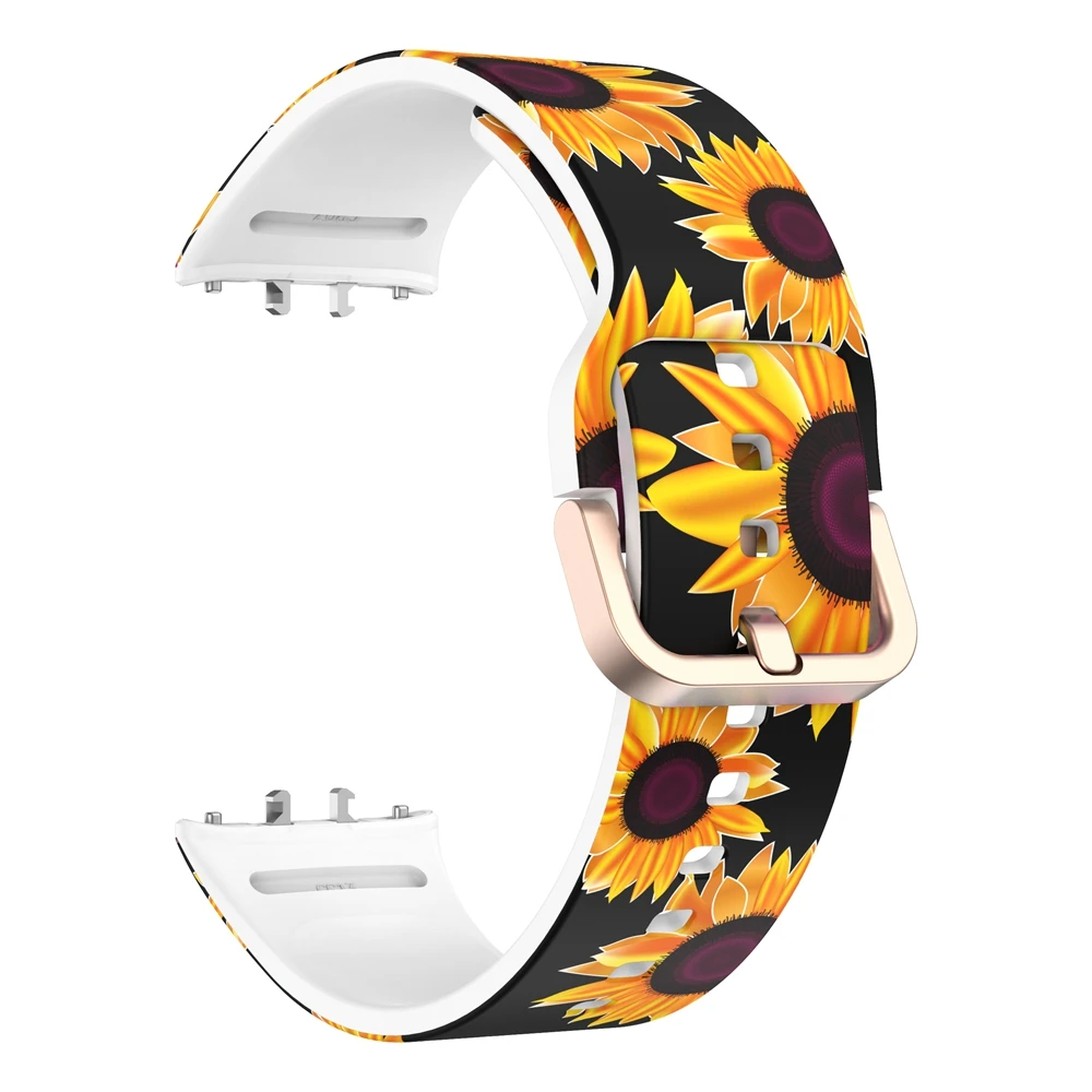 Correa de silicona con estampado de animales y flores para Samsung Galaxy Watch Fit 3, pulsera para Galaxy FIT3 SM-R390 - imagen 5