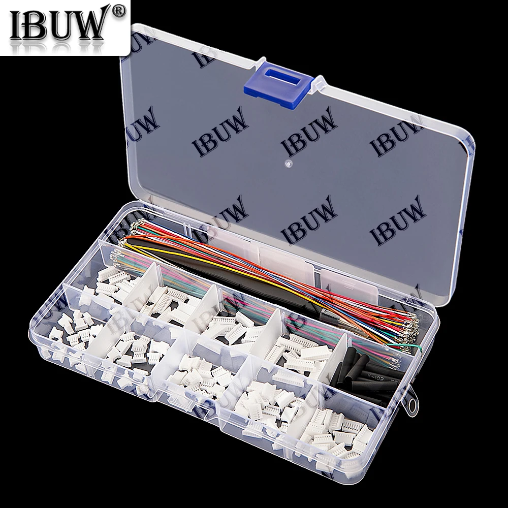 Kit de conector de Cable SH1.0MM JST de 1mm, cabezal macho JST 3P-12P con 28AWG prensado con Terminal para Cable de Dron de carreras GPS 3P 4P 5P