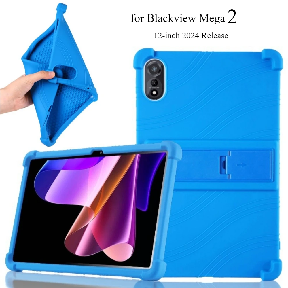 Para Blackview Mega2 Mega 2 funda para tableta 12 pulgadas 2024 silicona suave cuerpo completo a prueba de golpes soporte carcasa protectora - imagen 2