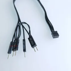 Cable Dupont 6 y 8 pines hembra LED reset panel frontal Dell
