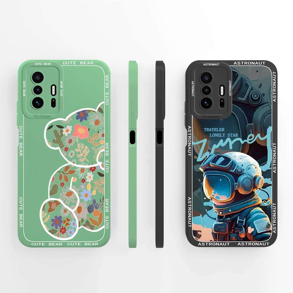 Funda bonita de Panda para Xiaomi 11T Pro, Funda de silicona líquida de alta calidad para Mi 11 T 11TPro, Fundas traseras de protección completa - imagen 3