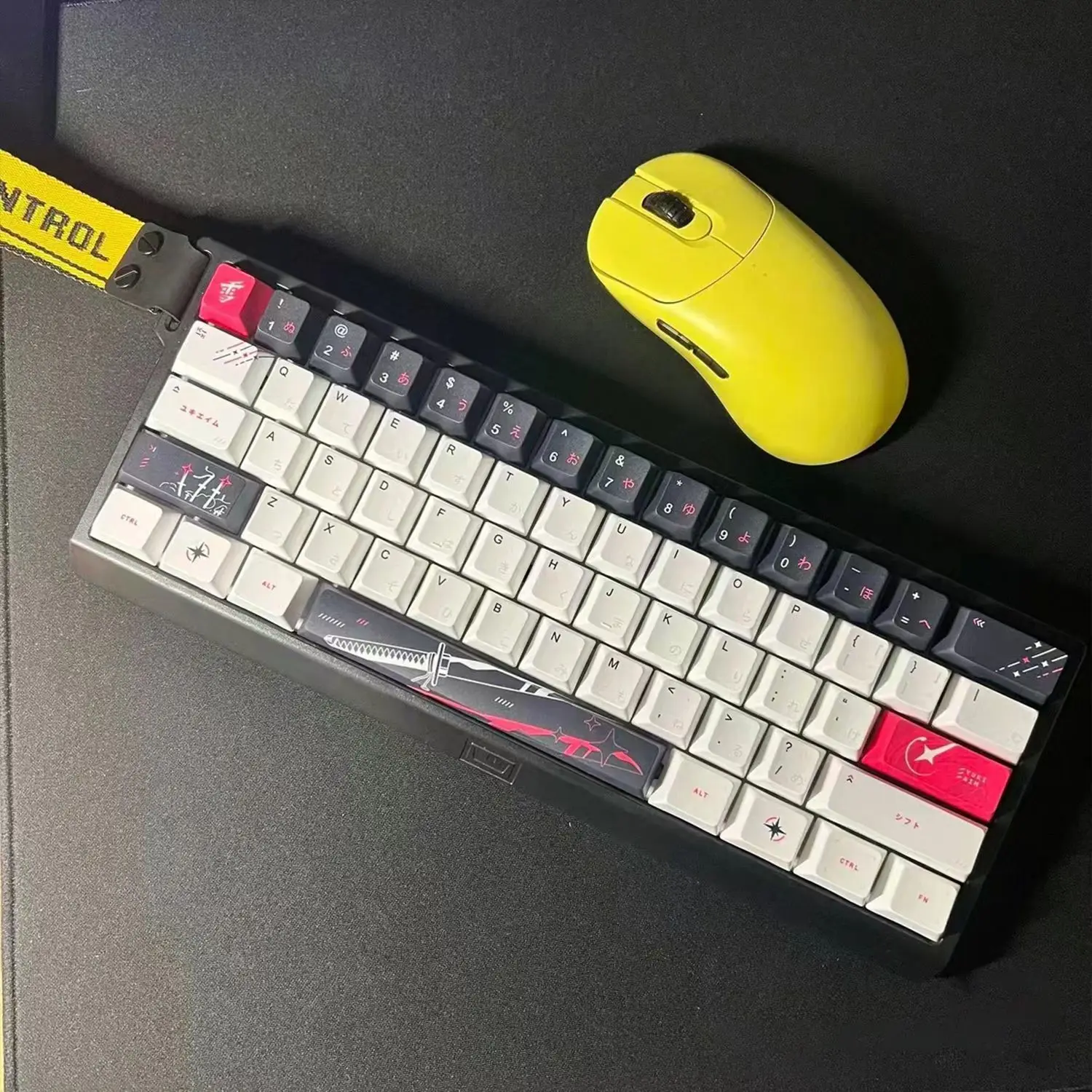 131 teclas Yuki Aim Anime Keycaps dibujos animados PBT Keycap Cherry Dye-sub Keycaps Japón tapa de llave para tapas de teclado mecánico - imagen 3