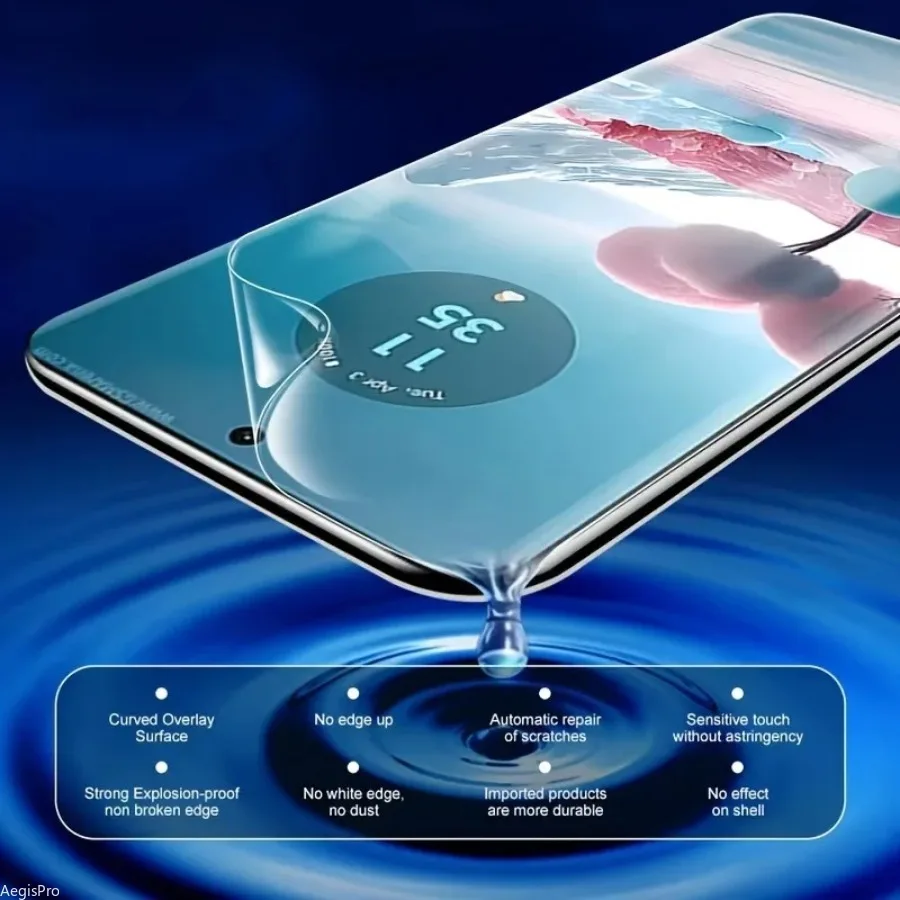 Película de hidrogel de alta definición para Moto G14 G24 Power G24 4G G34 G35 G54 G55 G64 G84 G85 5G, 3 uds. - imagen 3