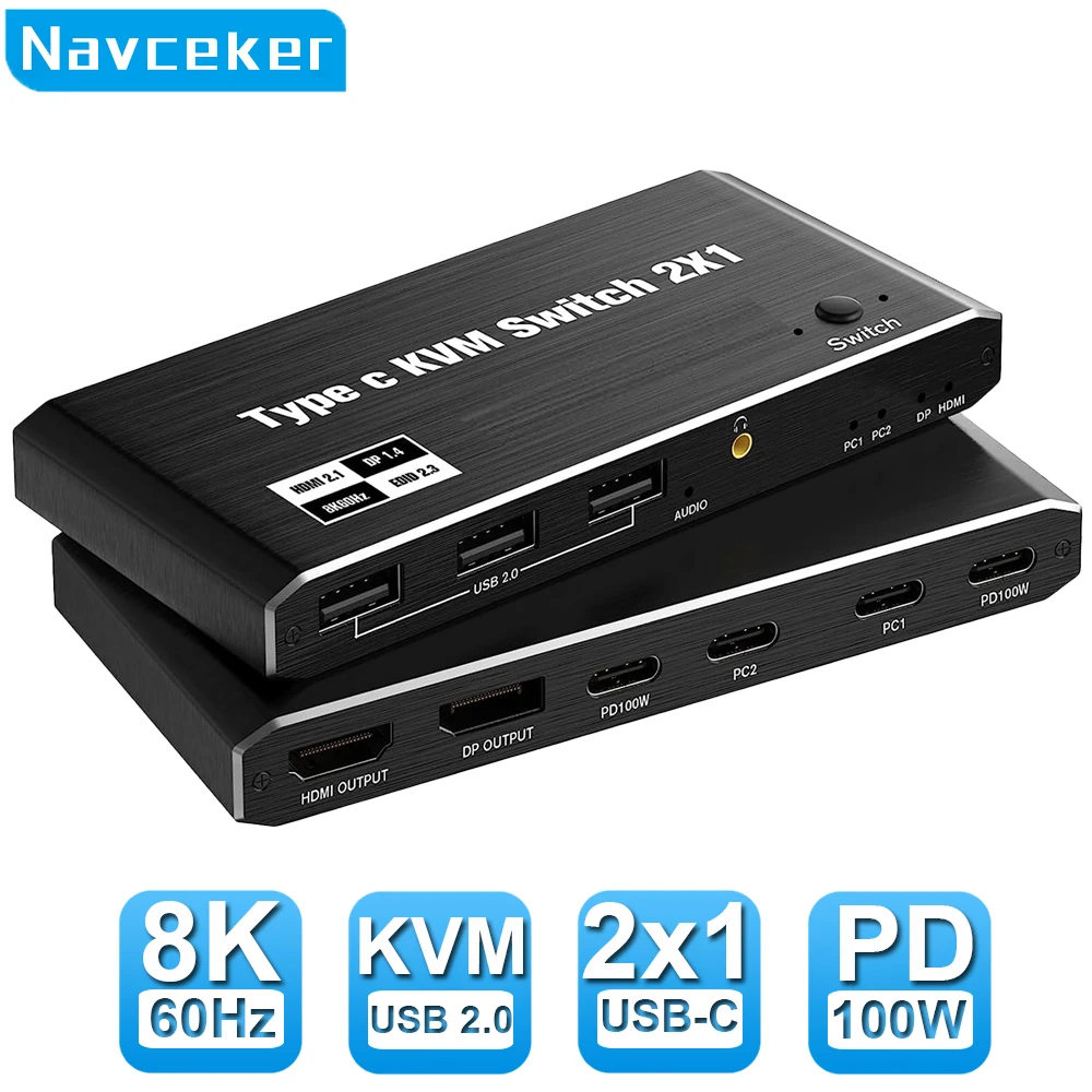 Conmutador KVM Thunderbolt 4 USB-C para portátiles y monitor 4K - imagen 2