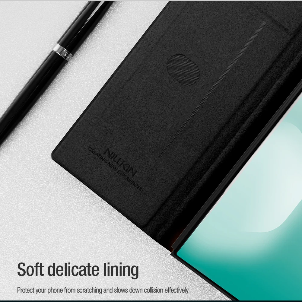 Para Samsung Galaxy Z Fold 7 5G funda NILLKIN Qin Pro funda con tapa de cuero con soporte de bolsillo para tarjetas S Pen para fundas Samsung Z Fold 7 - imagen 5