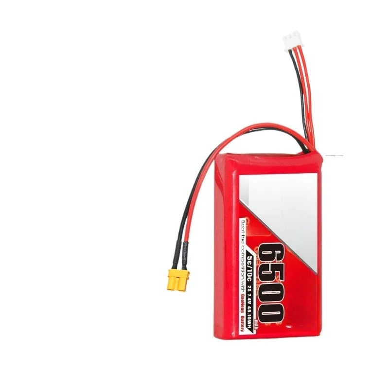 Para piezas de drones RC FPV receptor de Control remoto batería GNB 2S 7,4 V 6500mAh 5C/10C LiPo batería RadioMaster Boxer - imagen 3