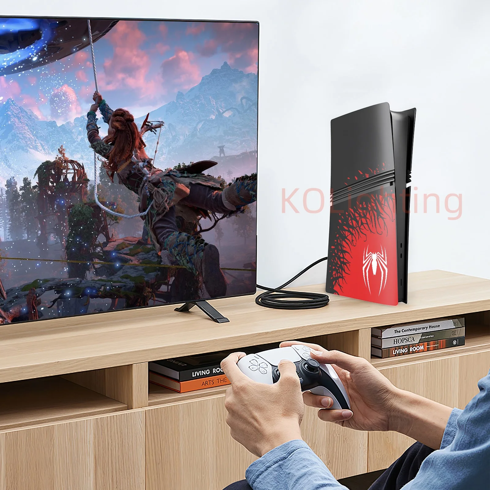 Para Playstation5 Pro edición limitada cubierta de placa frontal de araña Compatible con accesorios de cubierta de consola versión Digital PS5 PRO - imagen 5