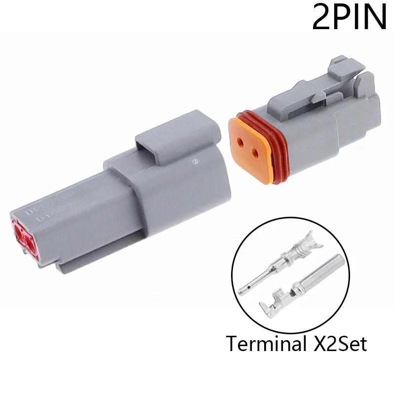 Conector DT conector enchufable para coche DT04-2 agujero/3/4/6/8/12 orificios DT06-2S/3S/8S 22-16AWG conector Deutsch impermeable deutch - imagen 4