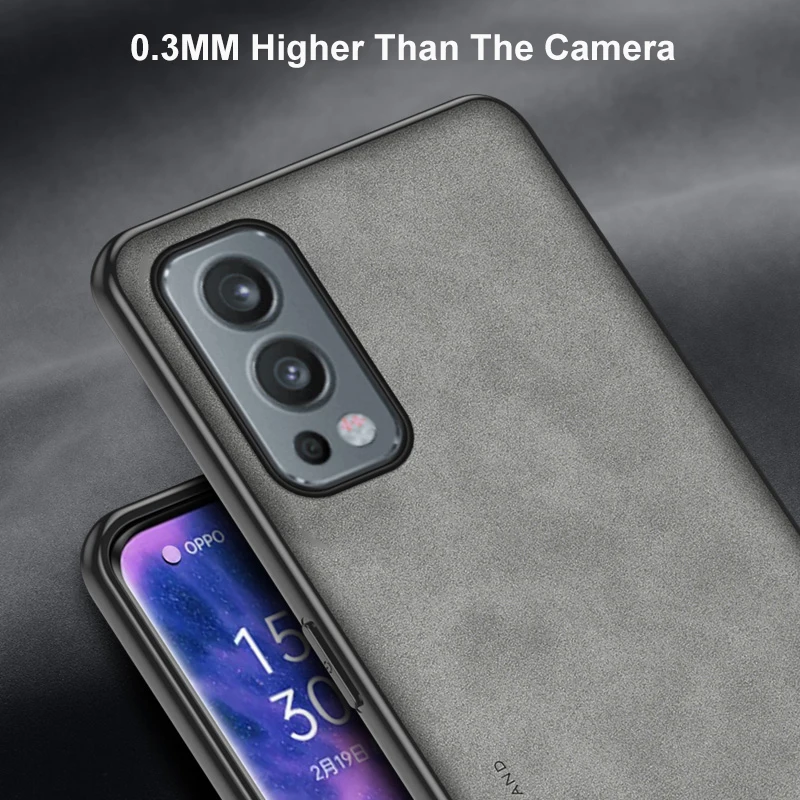 Funda de cuero PU de lujo para OnePlus Nord 2 2T 5G, funda de silicona mate, protección de teléfono para OnePlus Nord N100 N20 N200 Coque - imagen 3
